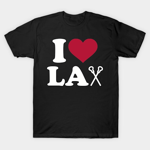 I love Lacrosse T-Shirt by Designzz